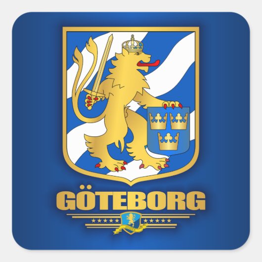 Goteborg Vierkante Sticker (Voorkant)