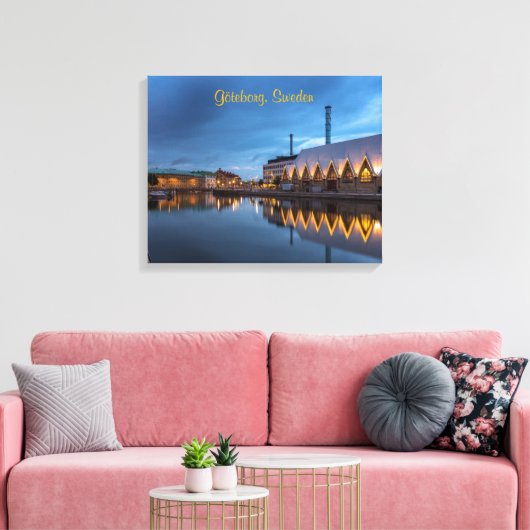 Göteborg, Zweden - Schilderij Canvas Afdruk (Insitu (Woonkamer))