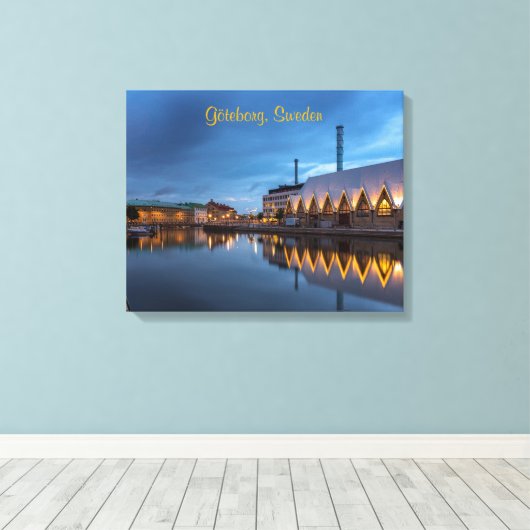 Göteborg, Zweden - Schilderij Canvas Afdruk (Insitu (Houten vloer))