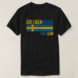 Göteborg Zweden Vlag Zweedse Mannen vrouwen Kinder T-shirt