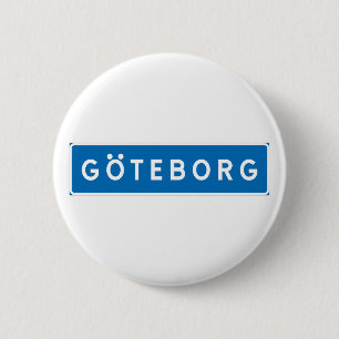 Göteborg, Zweeds verkeersbord Ronde Button 5,7 Cm
