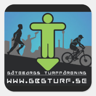 Göteborgs Turf Förening - Klistermärke Vierkante Sticker