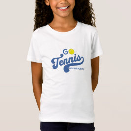 GoTennis in Blauw Meisjes T-shirt