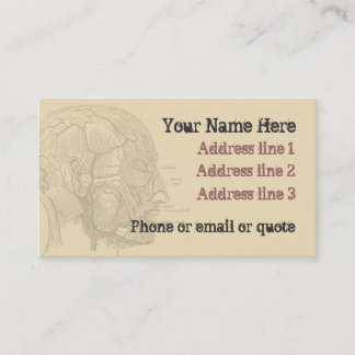 Goth Anatomy Carte de visite Tan
