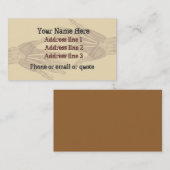 Goth Anatomy Mains Carte de visite Tan 2 (Devant / Derrière)