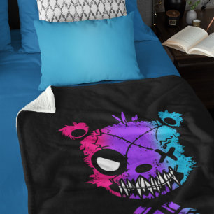Goth Androgynous Pride Vlag Gekleurde Beer Sherpa Deken