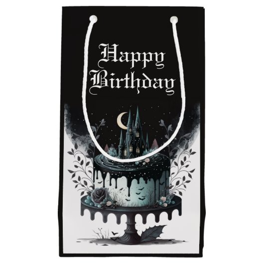 Goth Anniversaire Sac cadeau - Castle Anniversaire (Devant)