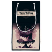 Goth Anniversaire Sac cadeau - Gâteau d'anniversai (Devant)