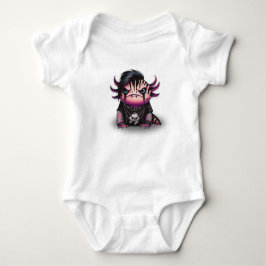 Goth Axolotl Onesie voor baby's Romper