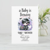 Goth Baby Boy brouwt Heksen Geest Ketel Kaart (Staand voorkant)