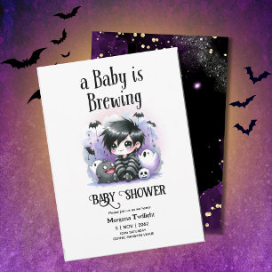 Goth Baby Boy brouwt Heksen Geest Ketel Kaart