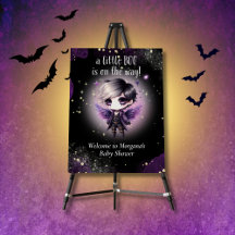 Goth Baby shower Genre Neutre Violet Noir Corbeau