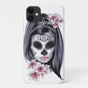 Goth Candy Schedel Skelet Meisje iPhone 11 Hoesje