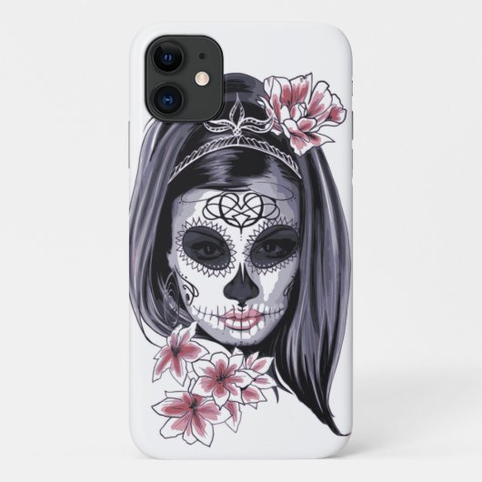 Goth Candy Schedel Skelet Meisje Case-Mate iPhone Case (Achterkant)