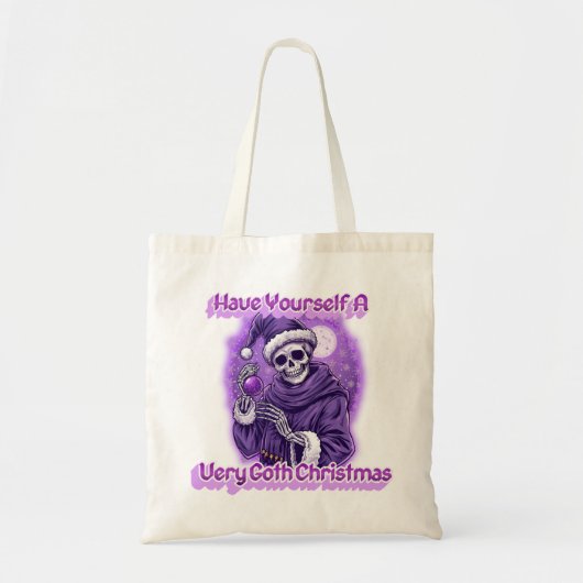 goth christmas tote bag (Voorkant)