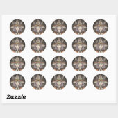 GOTH CITROUILLE WITCH HALLOWEEN STICKERS SHEET Coe (Feuille)