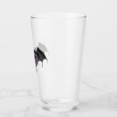 Goth Coeur pourpre avec Bat Wings Coupe en verre (Gauche)
