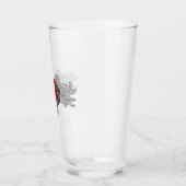 Goth Coeur rouge avec Angel Wings Coupe en verre (Gauche)