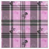 Goth Crâne et tissu plaid (Échantillon)