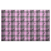 Goth Crâne et tissu plaid (Fat Quarter)