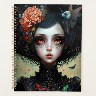 Goth Déplaisant mignonne fille gothique