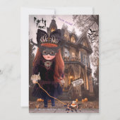 Goth Doll Invitation de la fête d'Halloween (Devant)