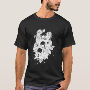 Goth esthetische roos alternatieve bloem t-shirt