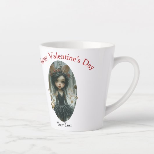 Goth Fairy Mug avec Gold Heart Locket Cup (Droite)