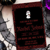 Goth Fête des mariées Invitation de squelette