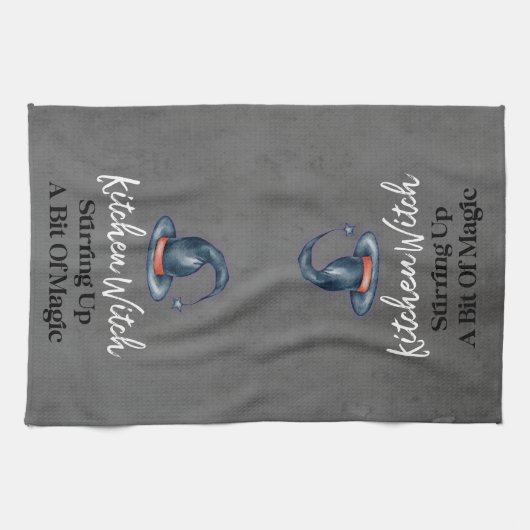 Goth Funny Kitchen sorcière Halloween Serviette de (Horizontal)