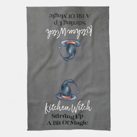 Goth Funny Kitchen sorcière Halloween Serviette de (Vertical)