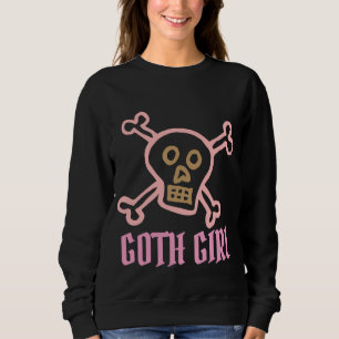 GOTH GIRL Dames Crâne T-shirts GOTHIC Black