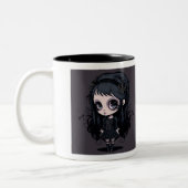 Goth Girl Mug à deux tons, 11 oz (Gauche)