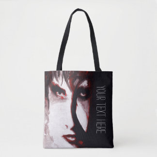 Goth God Post Punk Gotische Muziek Man Portret Kun Draagtas