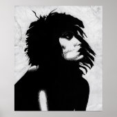 Goth Goddess Portrait Original Art Poster Imprimer (Devant)