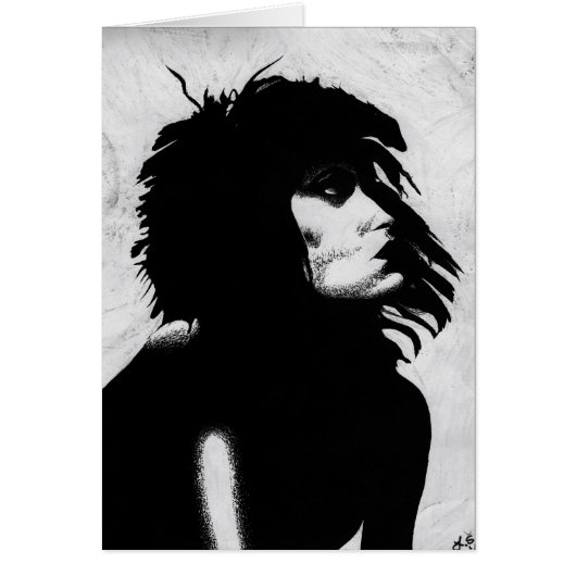 Goth Goddess Woman Portrait Iconique Mode Art (Devant)