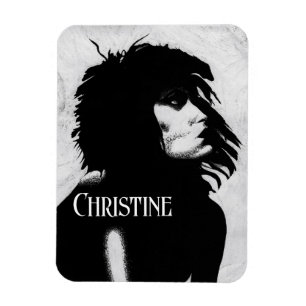 Goth Godin Vrouw Portret Iconische Mode Kunst Magneet
