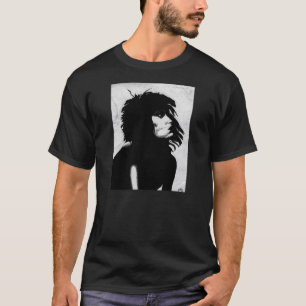 Goth Godin Vrouw Portret Iconische Mode Kunst T-shirt