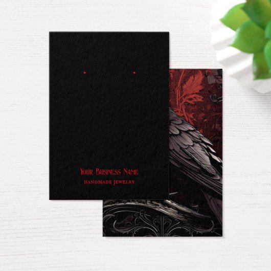 Goth Gothic Corbeau Corbeau Carte d'affichage (Bureau)