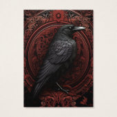 Goth Gothic Corbeau Corbeau Carte d'affichage (Dos)