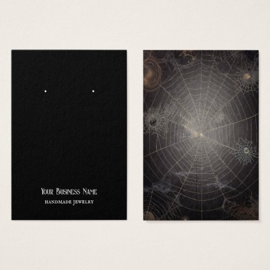 Goth Gothic Spiderweb Elevage Carte d'affichage (Devant & derrière)