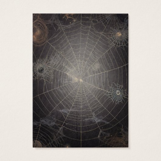 Goth Gothic Spiderweb Elevage Carte d'affichage (Dos)