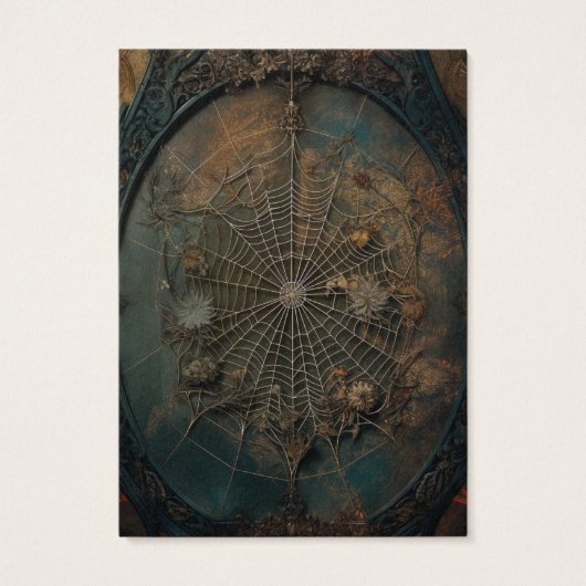 Goth Gothic Spiderweb Elevage Carte d'affichage (Dos)
