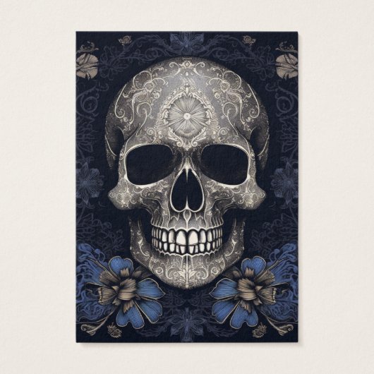 Goth Gothique Crâne d'oreille carte d'affichage (Dos)