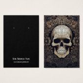 Goth Gothique Crâne d'oreille carte d'affichage (Devant & derrière)