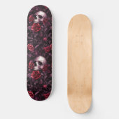 Goth Gothique crâne et Rose Macabre skateboard (Recto)
