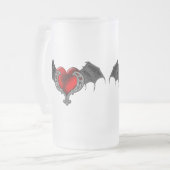Goth Heart avec Bat Wings Mug (Devant gauche)