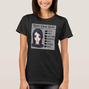 Goth Kleurenkaart T-shirt