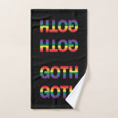 Goth LGBTQ+ Arc-en-ciel (Serviette à main)