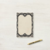 Goth lijst met schedels post-it® notes (Op bureau)